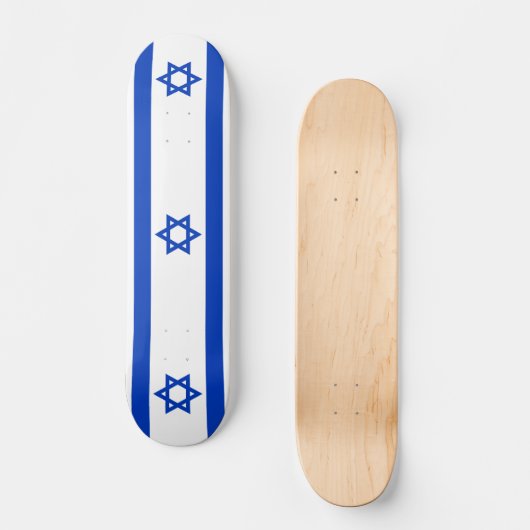 Israël, vlag Israël Persoonlijk Skateboard (Voorkant)