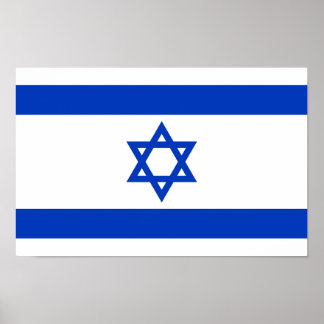 Israël Vlag - Israëlische Vlag - Ster van David Poster