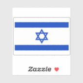 Israël Vlag - Israëlische Vlag - Ster van David Sticker (Vel)