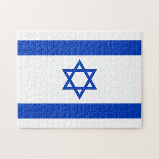 Israël-vlag Legpuzzel (Horizontaal)