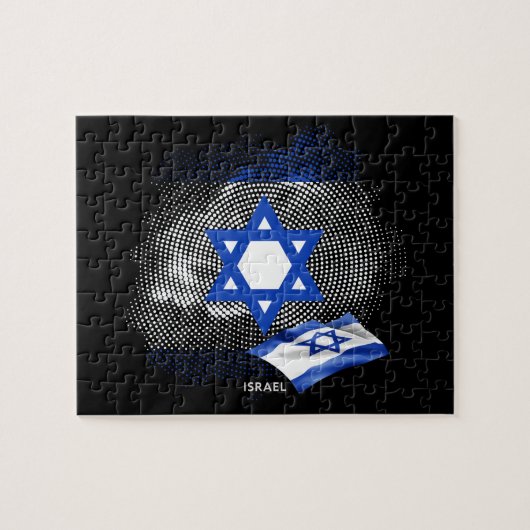 Israël vlag legpuzzel (Horizontaal)