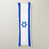Israël-vlag Lichaamskussen (Voorkant Verticaal)