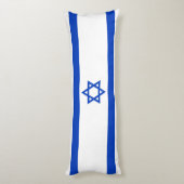Israël-vlag Lichaamskussen (Achterkant (Verticaal))