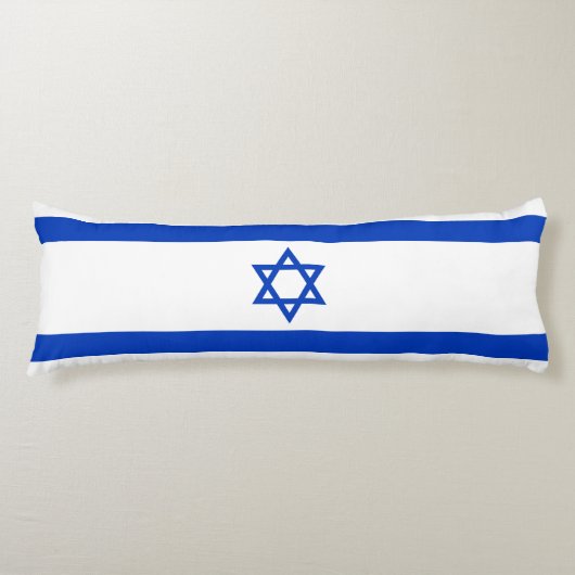 Israël-vlag Lichaamskussen (Voorkant)
