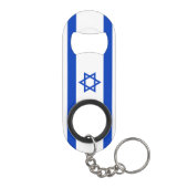 Israël-vlag Mini Flessenopener (Achterkant)