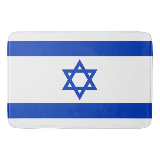 Israël vlag modern patriottisch badmat (Voorkant)