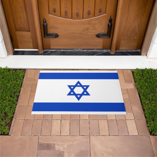 Israël vlag modern patriottisch deurmat (Buiten)