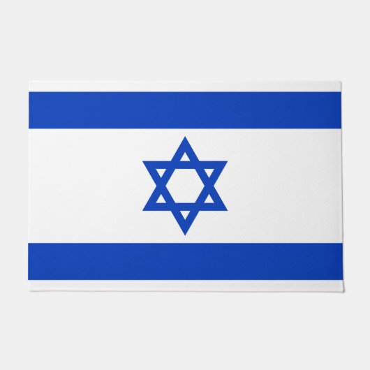 Israël vlag modern patriottisch deurmat (Voorkant)