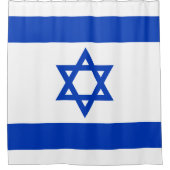 Israël vlag modern patriottisch douchegordijn (Voorkant)