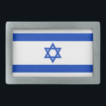 Israël vlag modern patriottisch gesp<br><div class="desc">Israël vlag moderne patriottische Belt gesp. Israëlische vlag.</div>