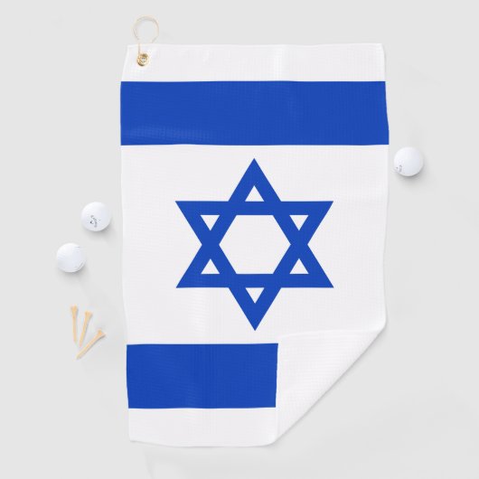 Israël vlag modern patriottisch golfhanddoek (Insitu)