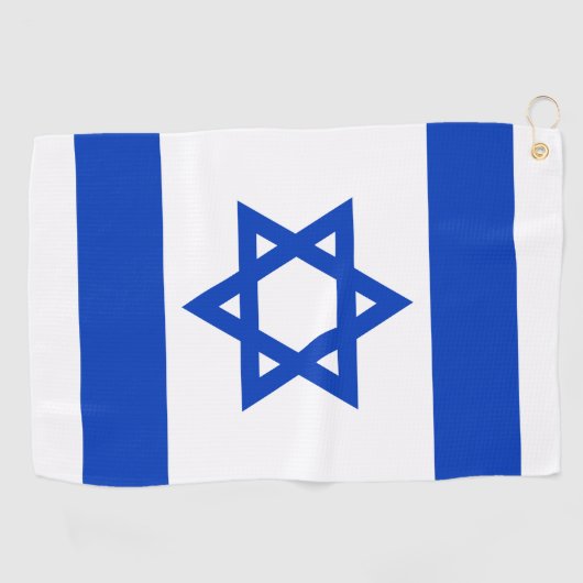 Israël vlag modern patriottisch golfhanddoek (Horizontaal)