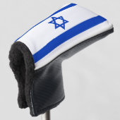 Israël vlag modern patriottisch golfheadcover (3/4 voorkant)
