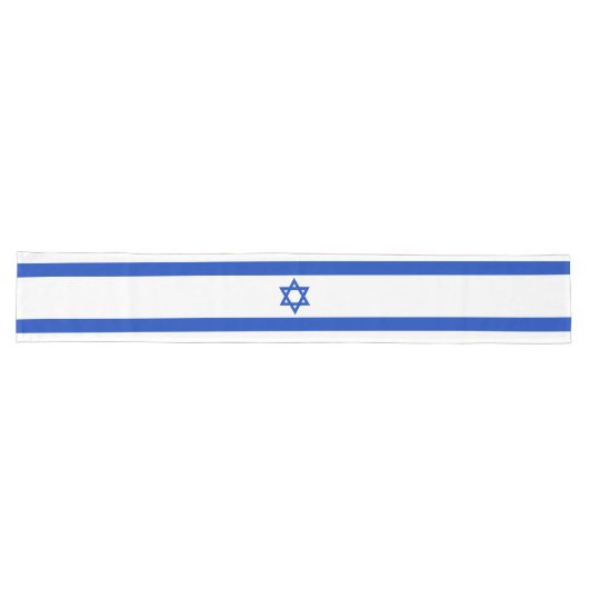 Israël vlag modern patriottisch lange tafelloper (Horizontaal)