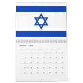 Israël vlag modern patriottisch modern kalender (Jan 2026)