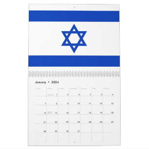 Israël vlag modern patriottisch modern kalender