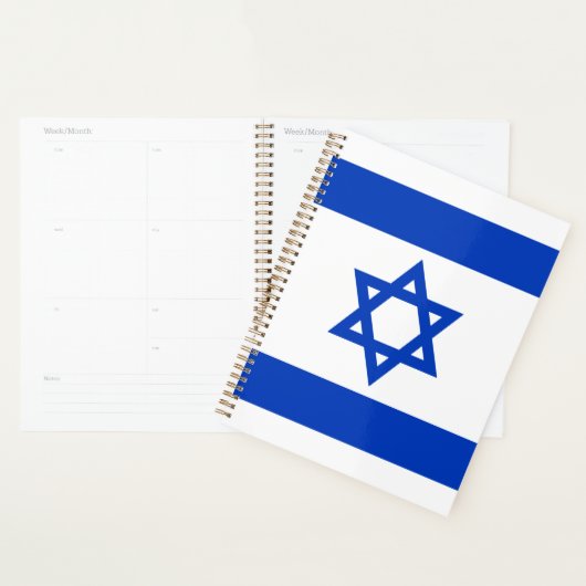 Israël vlag modern patriottisch modern planner (Display)