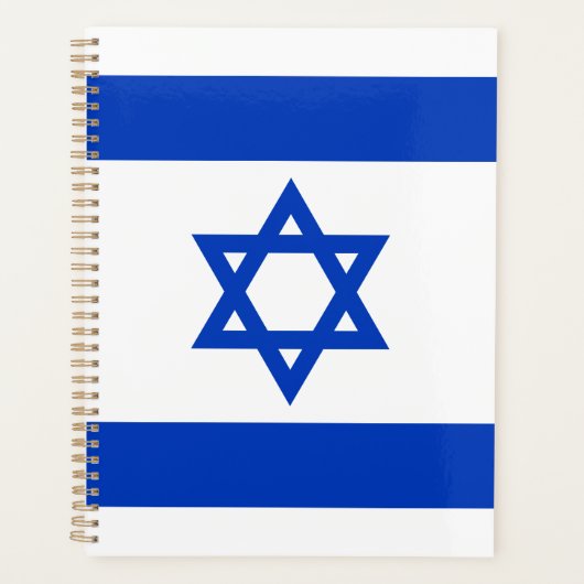 Israël vlag modern patriottisch modern planner (Voorkant)