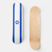 Israël vlag modern patriottisch persoonlijk skateboard (Voorkant)