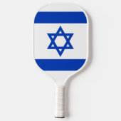 Israël vlag modern patriottisch pickleball paddle (Achterkant)