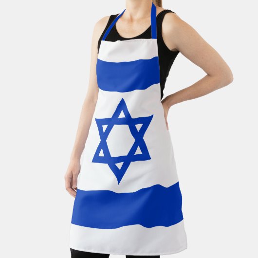 Israël vlag modern patriottisch schort (Insitu)