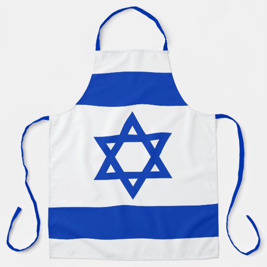 Israël vlag modern patriottisch schort (Voorkant)