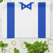 Israël vlag modern patriottisch theedoek (Gevouwen)
