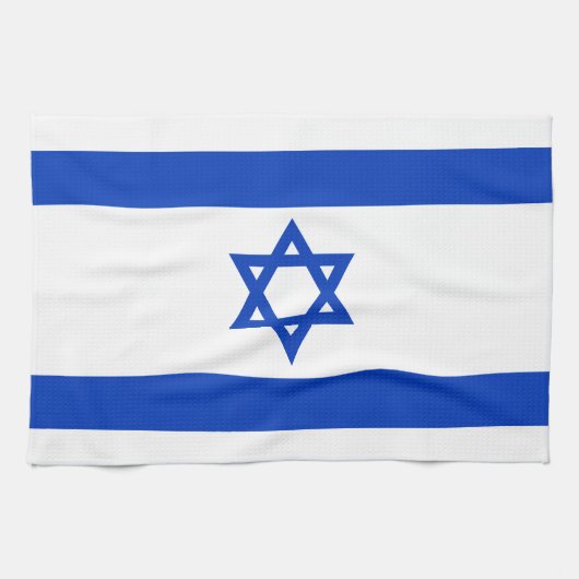 Israël vlag modern patriottisch theedoek (Horizontaal)