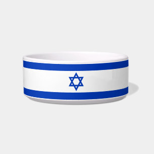 Israël vlag moderne patriottische hond kat voerbakje