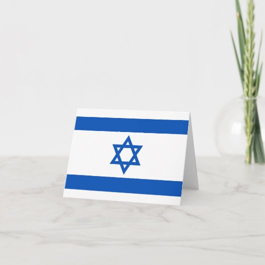 Israël Vlag Notitiekaart (Voorkant)