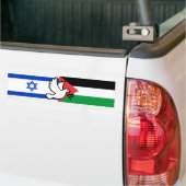 Israël Vlag Palestina Vlag Staakt-het-vuren Vrede Bumpersticker (Op Truck)