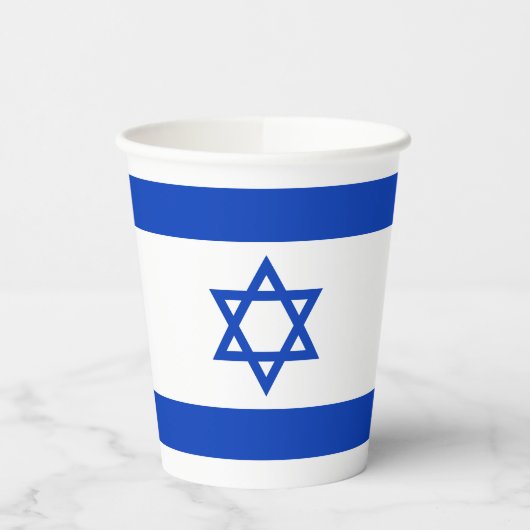 Israël-vlag Papieren Bekers (Links)