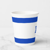 Israël-vlag Papieren Bekers (Voorkant)