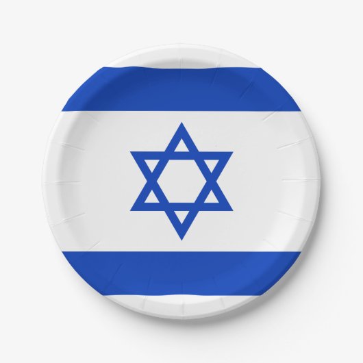 Israël-vlag Papieren Bordje (Voorkant)