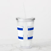 Israël vlag patriottisch modern acryl drinkbeker (Links)