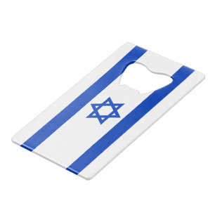 Israël vlag patriottisch modern creditkaart flessenopener