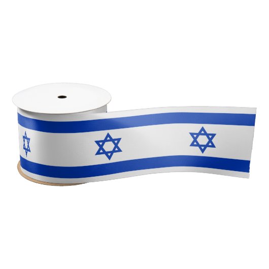 Israël vlag patriottisch modern satijnen lint (Spoel)