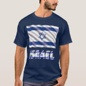 Israël Vlag Patriottisch Unisex T-shirt (Voorkant)