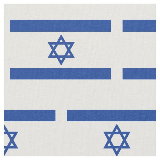 Israel vlag patroon aangepaste stof DIY textiel (Close Up)