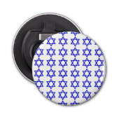 Israël vlag patroon button flesopener (Voorkant)