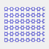 Israël vlag patroon fleece deken (Voorkant (Horizontaal))