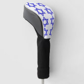 Israël vlag patroon golfheadcover (Schuin)