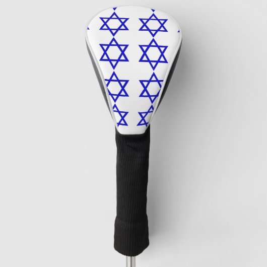 Israël vlag patroon golfheadcover (Voorkant)