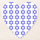 Israël vlag patroon kartonnen onderzetters (Voorkant)