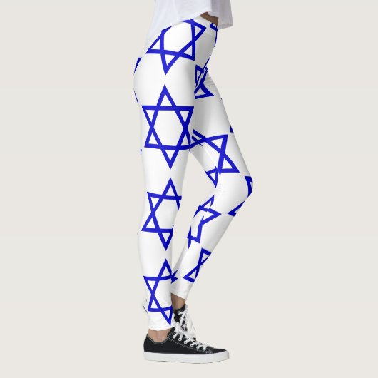 Israël vlag patroon leggings (Rechts)