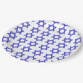 Israël vlag patroon papieren bordje (Gekanteld)