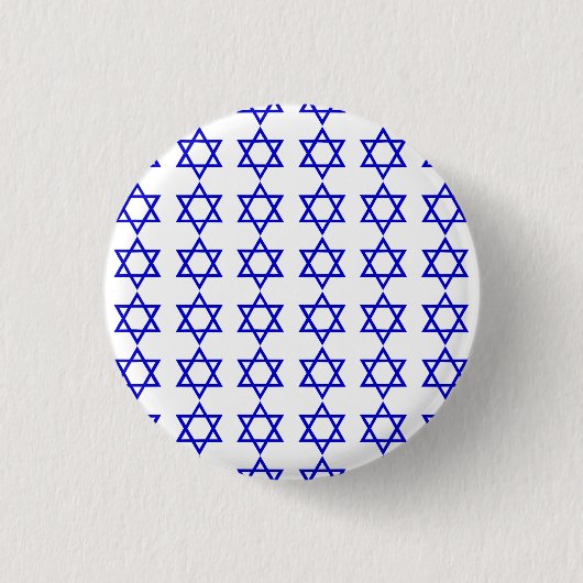 Israël vlag patroon ronde button 3,2 cm (Voorkant)