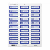 Israël Vlag Retouradres Labels (Full Sheet)