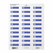 Israël Vlag Retouradres Labels (Full Sheet)