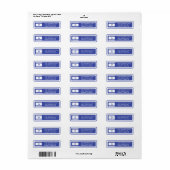 Israël Vlag Retouradreslabels Etiket (Full Sheet)